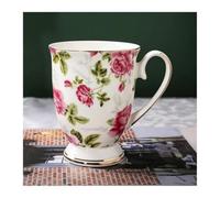 LSYHHXC Tasse A Cafe Tasse à café Cafeteira en porcelaine tendre 300ML | Tasse à café en porcelaine Taza en céramique, élégante, cadeau de mariage, expresso Royal(A)