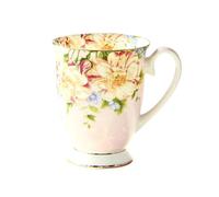 LSYHHXC Tasse A Cafe Tasse à café Cafeteira en porcelaine tendre 300ML | Tasse à café en porcelaine Taza en céramique, élégante, cadeau de mariage, expresso Royal(G)