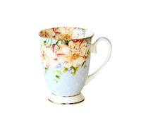 LSYHHXC Tasse A Cafe Tasse à café Cafeteira en porcelaine tendre 300ML | Tasse à café en porcelaine Taza en céramique, élégante, cadeau de mariage, expresso Royal(F)