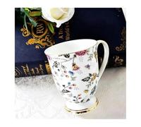 LSYHHXC Tasse A Cafe Tasse à café Cafeteira en porcelaine tendre 300ML | Tasse à café en porcelaine Taza en céramique, élégante, cadeau de mariage, expresso Royal(D)