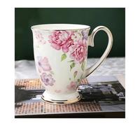 LSYHHXC Tasse A Cafe Tasse à café Cafeteira en porcelaine tendre 300ML | Tasse à café en porcelaine Taza en céramique, élégante, cadeau de mariage, expresso Royal(B)