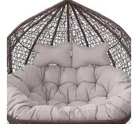 LSyySy Coussin d'extérieur 2 places pour balancelle - Coussin de chaise à œufs à suspendre pour 2 personnes - Coussin de chaise à double panier suspendu - Coussin de rechange pour chaise hamac