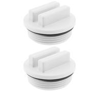 LT Easiyl 2 Pièces 1,5 Pouces Bouchon de Vidange de Filtre de Piscine Bouchon de Retour d'hiver Bouchon de Buse de Piscine avec Joint Torique pour Arrêter Les Problèmes de Fuite et de débordement