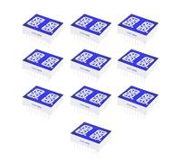 LT Easiyl Lot de 10 Afficheurs Numériques à LED Bleues à Anode Commune pour Balance électronique Et Casque 25,2 X 21,1 X 7,8 Mm.