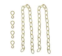 LT Easiyl Lot de 2 chaînes de lavabo avec crochet en forme de S en laiton pour baignoire évier 30 cm de long