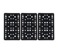 LT Easiyl Lot de 3 Patins D'interface 80 X 133 Mm 54 Trous Compatible avec Mirka Ponceuse