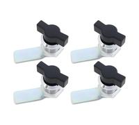 LT Easiyl Lot de 4 Loquets Pivotants à Poignée en T de 28 Mm avec Verrouillage par Le Pouce pour Armoire Tiroir Armoire de Bureau Classeur Boîte Aux Lettres