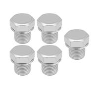 LT Easiyl Lot de 5 bouchons de soupape de réduction de pression pour tondeuse à gazon, M10 x 10 mm, compatible avec Stihl compatible avec scie à tronçonner Husqvarna, argenté