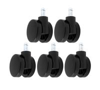 LT Easiyl Lot de 5 roulettes à bord souple sans capuchon compatibles avec chaise Herman Miller, compatible avec Verus, Lino, compatible avec Cosm