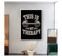 LTjiajuypd Affiche sur toile « This Is My Barbell », décoration murale moderne pour salon, chambre, bureau ou maison (35 x 50 cm)