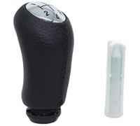 LTQSIV Pour Renault Pour Duster Pour Kangoo MK2 MT 5 Vitesses Levier Vitesses Poignée Levier Vitesses Garniture En Cuir Bouton Commande Cache Soufflet Coffre(Knob and Adapter)