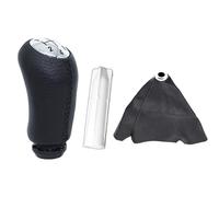 LTQSIV Pour Renault Pour Duster Pour Kangoo MK2 MT 5 Vitesses Levier Vitesses Poignée Levier Vitesses Garniture En Cuir Bouton Commande Cache Soufflet Coffre(1 SET)