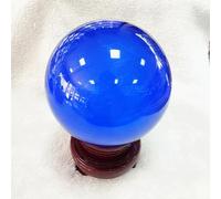 LTRAJUYNH Colored Crystal Balls Home Ornaments Glass Creative Crafts,Blue,150mm