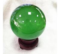 LTRAJUYNH Colored Crystal Balls Home Ornaments Glass Creative Crafts,Green,110mm