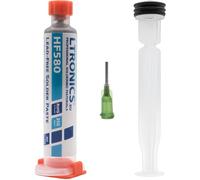 LTronics HF580 Pâte à souder sans plomb 217 °C Sn96,5 étain Ag3 Argent Cu0,5 Cuivre, kit seringue 35 g