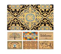 LUA VIKA Paillasson Exterieur Entree - Imprimé - 40x70 cm - Tapis Entree Exterieur Antidérapant - Tapis Coco Interieur - Paillasson Coco Original