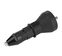 Luatoxry Embout de perceuse à riveter, kit d'outils de rivetage de 16 x 5,8 cm, tige hexagonale de 6,35 mm, kit adaptateur de pistolet à rivets électriques aveugles avec plaques extérieures pour tirer