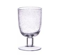 LUBERON verre à pied 28 cl verre bullé transparent SC
