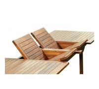 Lubok table rectangulaire 8 chaises et 2 fauteuils en teck huilé