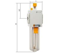 Lubrificateur G3/8'' en plastique à double paroi EMC 3A