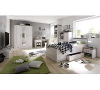 Luca Bureau Bureau pour enfants Chambre d'adolescent Pin blanc