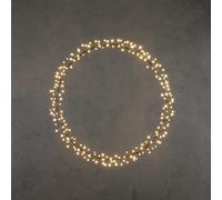 Luca Lighting - Couronne Noir Blanc Chaud 210led IP44 - d50cm