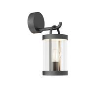 Lucande Applique Exterieur Cassian à intensité variable (Moderne) en Noir Aluminium (1 lampe,à E27), Murale Luminaire Lampe Jardin Eclairage