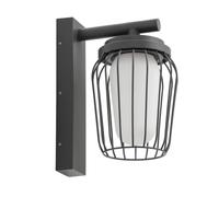 Lucande Applique Exterieur Chandan à intensité variable (Moderne) en Noir Aluminium (1 lampe,à E27), Murale Luminaire Lampe Jardin Eclairage