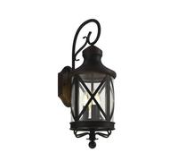 Lucande Applique Exterieur Marcellino à intensité variable (Antique, Classic) en Marron Métal (à 3 lampes E14) Murale Luminaire Lampe Jardin Eclairage