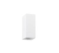 Lucande Applique Exterieur Xava à intensité variable (Moderne) en Blanc Aluminium (à 2 lampes, GU10) Murale Luminaire Lampe Jardin Eclairage