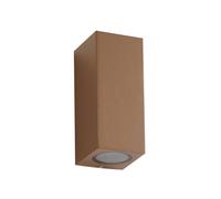 Lucande Applique Exterieur Xava à intensité variable (Moderne) en Marron Aluminium (à 2 lampes, GU10) Murale Luminaire Lampe Jardin Eclairage