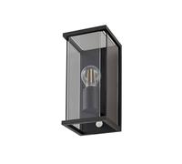 Lucande Applique extérieure Annalea à intensité variable (Moderne) en Noir Aluminium (1 lampe,à E27), pour mur extérieur/façade de maison terrasse und balcon