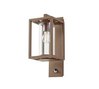 Lucande Applique extérieure Ferda à intensité variable (Moderne) en Marron Aluminium (1 lampe,à E27), pour mur extérieur/façade de maison terrasse und balcon