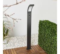 Lucande Borne lumineuse LED Juvia, 100 cm, détecteur de mouvement, IP54 Juvia, noir, Aluminium, Moderne