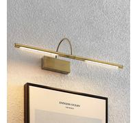 Lucande Fehmke applique pour tableau LED, laiton, bronze, Salon / Salle à manger, Aluminium, Antique, Applique Murale