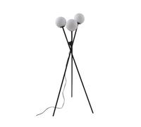 Lucande Lampadaire Visata (Moderne) en Noir Métal e. a. pour Salon & Salle à manger (à 3 lampes, G9) lampadaire éclairage indirect