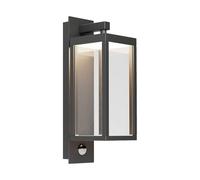 Lucande LED Applique extérieure Ferdinand (Moderne) en Gris Aluminium (1 lampe,à), pour mur extérieur/façade de maison terrasse und balcon