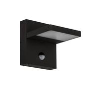 Lucande LED Applique extérieure Silvan (Moderne) en Noir Aluminium (1 lampe,à), pour mur extérieur/façade de maison terrasse und balcon