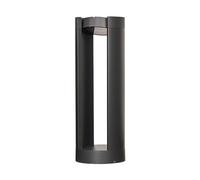Lucande LED Borne Eclairage Exterieur Dylen (Moderne) en Noir Aluminium (1 lampe,à), Lumineuse Luminaire Lampe Jardin Led