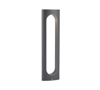 Lucande LED Eclairage Exterieur Fenti (Moderne) en Noir Aluminium (1 lampe,à), Luminaire Lampe Jardin Borne Lumineuse