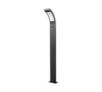 Lucande LED Luminaire extérieur Juvia (Moderne) en Noir Aluminium (1 lampe,à), Borne lumineuse luminaire pour socle