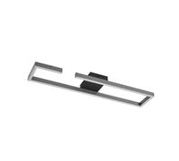 Lucande LED Plafonnier Yvor (Moderne) en Noir Aluminium e. a. pour Salon & Salle à manger (1 lampe,à), Eclairage Lampe Luminaire Plafond Eclerage Interieur