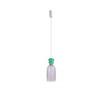 Lucande LED Suspension en verre Fay (Jeunes, étudiants) Violet/Rose Verre e. a. pour Cuisine (1 lampe,à) Luminaire Lampe plafond Plafonnier Suspendue
