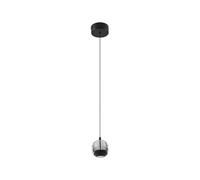 Lucande LED Suspension en verre Hayley (Moderne) Transparent Verre e. a. pour Salon & Salle à manger (1 lampe,à), Luminaire Lampe plafond Plafonnier Suspendue