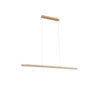 Lucande LED Suspension Maruta (Moderne) en Marron Bois e. a. pour Salon & Salle à manger (1 lampe,à), lampe plafonnier suspension