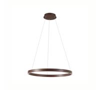 Suspension LED Yonam Lucande, dimmable, marron, Salon / Salle à manger, Métal, Moderne