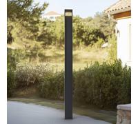 Lucande, luminaire d'extérieur LED Tavion, 230 cm, anthracite, IP65 Tavion Lucande, noir, Aluminium, Moderne