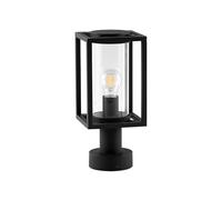 Lucande Luminaire extérieur Ferda à intensité variable (Moderne) en Noir Aluminium (1 lampe,à E27), Borne lumineuse borne luminaire pour socle