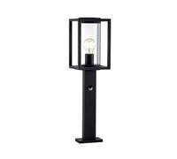 Lucande Luminaire extérieur Ferda (Moderne) en Noir Aluminium (1 lampe,à E27), Borne lumineuse luminaire pour socle