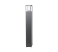 Borne lumineuse Klemens Lucande, dimmable, noir, Aluminium, Moderne, Luminaire extérieur